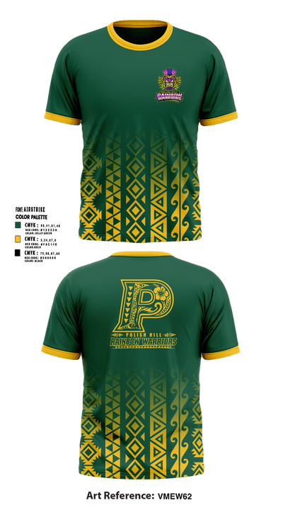 Polish Hill Rainbow Warriors 46803430 Soft Poly Tee Cotton Like Feel - 1