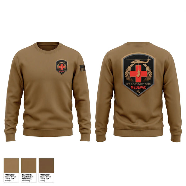 Crew Neck Sweatshirt, 1-171 MEDEVAC, National Guard, Teamtime, Team time, sublimation, custom sports apparel, team uniforms, spirit wear, spiritwear, sports uniforms, custom shirts, team store, custom team store, fundraiser sports, apparel fundraiser