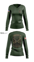 Lowcountry Leadership Battalion Women's Long Sleeve V-neck Shirt - 4