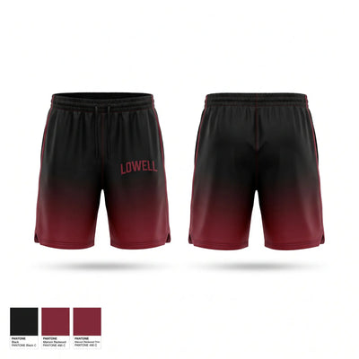 Lowell black Athletic Shorts With Pockets - 1