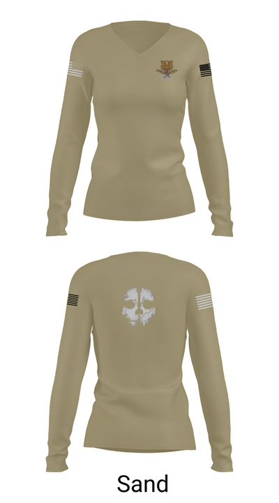 23 CABS 22910633 Women's Long Sleeve V-neck Shirt - 97