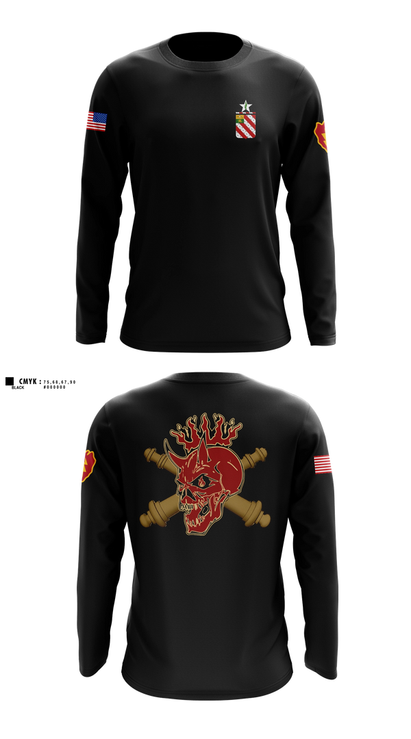 Long Sleeve Performance Shirt, C/1-8 FA, Army, Teamtime, Team time, sublimation, custom sports apparel, team uniforms, spirit wear, spiritwear, sports uniforms, custom shirts, team store, custom team store, fundraiser sports, apparel fundraiser