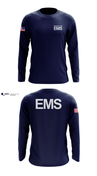 Long Sleeve Performance Shirt, Alexander City EMS, EMS/EMT, Teamtime, Team time, sublimation, custom sports apparel, team uniforms, spirit wear, spiritwear, sports uniforms, custom shirts, team store, custom team store, fundraiser sports, apparel fundraiser