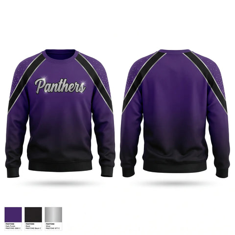 Crew Neck Sweatshirt, Panthers, Cheer, Teamtime, Team time, sublimation, custom sports apparel, team uniforms, spirit wear, spiritwear, sports uniforms, custom shirts, team store, custom team store, fundraiser sports, apparel fundraiser