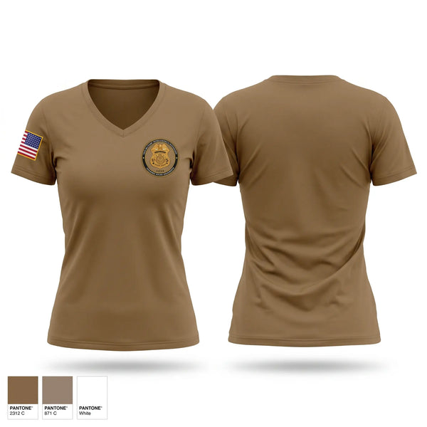 Womens Short Sleeve Vneck Shirt, 752d Military Intelligence, Army, Teamtime, Team time, sublimation, custom sports apparel, team uniforms, spirit wear, spiritwear, sports uniforms, custom shirts, team store, custom team store, fundraiser sports, apparel fundraiser