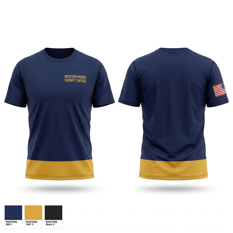 Old School Cotton Feel Shirt, Webster Parish Sheriffs office, Police, Teamtime, Team time, sublimation, custom sports apparel, team uniforms, spirit wear, spiritwear, sports uniforms, custom shirts, team store, custom team store, fundraiser sports, apparel fundraiser