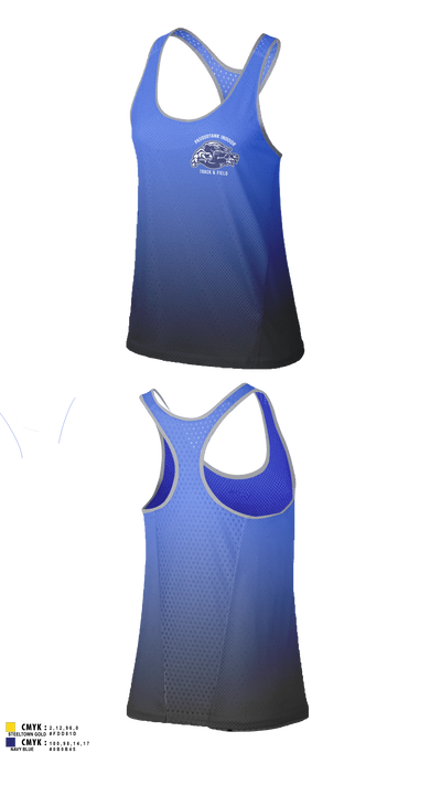 Pasquotank County Panthers 65448582 Women's Track Singlet - 3