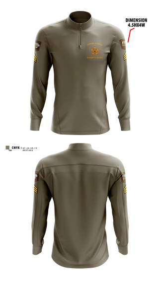 Quarter Zip Jacket, Dodge County Sheriff's Office, Police, Teamtime, Team time, sublimation, custom sports apparel, team uniforms, spirit wear, spiritwear, sports uniforms, custom shirts, team store, custom team store, fundraiser sports, apparel fundraiser