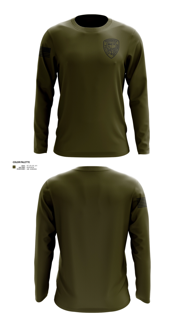 Long Sleeve Performance Shirt, Providence Police BCI, Police, Teamtime, Team time, sublimation, custom sports apparel, team uniforms, spirit wear, spiritwear, sports uniforms, custom shirts, team store, custom team store, fundraiser sports, apparel fundraiser