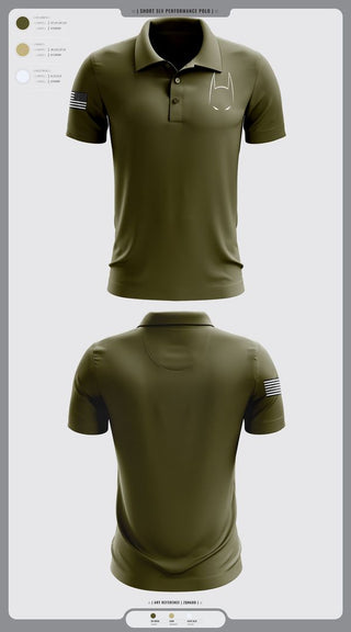 Short Sleeve Performance Polo, Bat, Army, Teamtime, Team time, sublimation, custom sports apparel, team uniforms, spirit wear, spiritwear, sports uniforms, custom shirts, team store, custom team store, fundraiser sports, apparel fundraiser