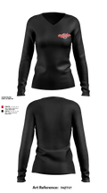 Rancho Little League 34852987 Women's Long Sleeve V-neck Shirt - 1