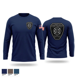 Long Sleeve Performance Shirt, Community Fire / Rescue, Fire Department, Teamtime, Team time, sublimation, custom sports apparel, team uniforms, spirit wear, spiritwear, sports uniforms, custom shirts, team store, custom team store, fundraiser sports, apparel fundraiser
