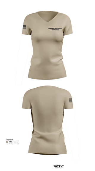 Womens Short Sleeve Vneck Shirt, Commander Naval Surface Group Central, , Teamtime, Team time, sublimation, custom sports apparel, team uniforms, spirit wear, spiritwear, sports uniforms, custom shirts, team store, custom team store, fundraiser sports, apparel fundraiser