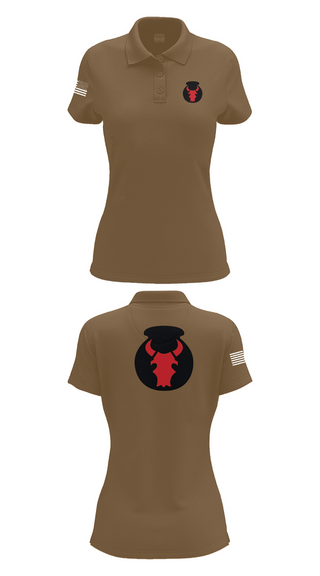 Womens Short Sleeve Performance Polo, 2nd Brigade Combat Team, 34th Infantry Division, , Teamtime, Team time, sublimation, custom sports apparel, team uniforms, spirit wear, spiritwear, sports uniforms, custom shirts, team store, custom team store, fundraiser sports, apparel fundraiser