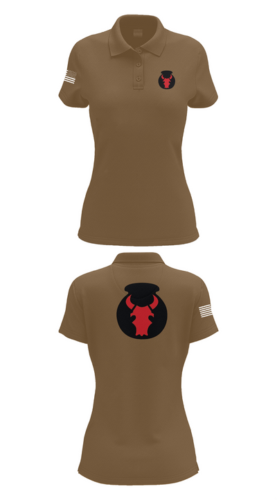 2nd Brigade Combat Team, 34th Infantry Division 70641214 Women's Short Sleeve Performance Polo  - 14