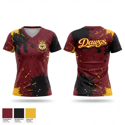 Texas Diamond Dogs 61340525 Women's Short Sleeve V-neck Shirt - 1