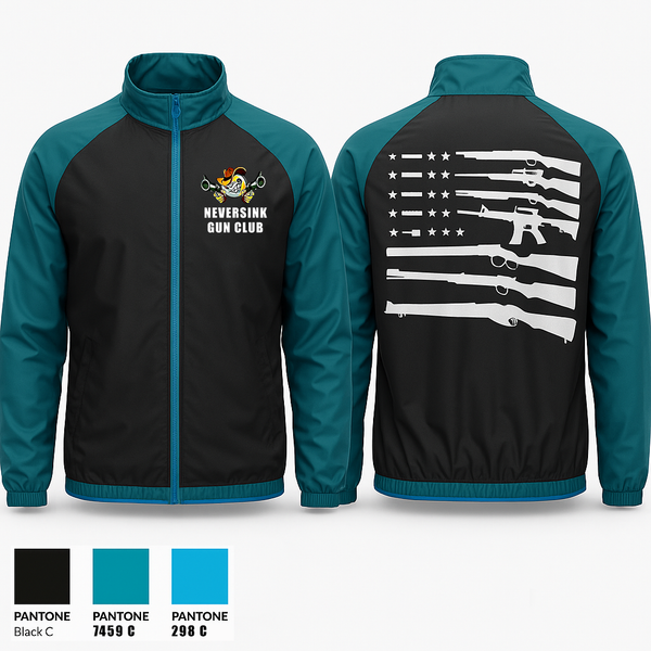 Windbreaker, Neversink Gun Club, Spirit Store, Teamtime, Team time, sublimation, custom sports apparel, team uniforms, spirit wear, spiritwear, sports uniforms, custom shirts, team store, custom team store, fundraiser sports, apparel fundraiser