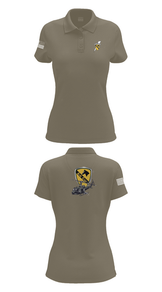 Womens Short Sleeve Performance Polo, 3227 aircav, Army, Teamtime, Team time, sublimation, custom sports apparel, team uniforms, spirit wear, spiritwear, sports uniforms, custom shirts, team store, custom team store, fundraiser sports, apparel fundraiser