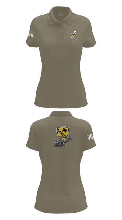 3227 aircav 53479323 Women's Short Sleeve Performance Polo  - 75