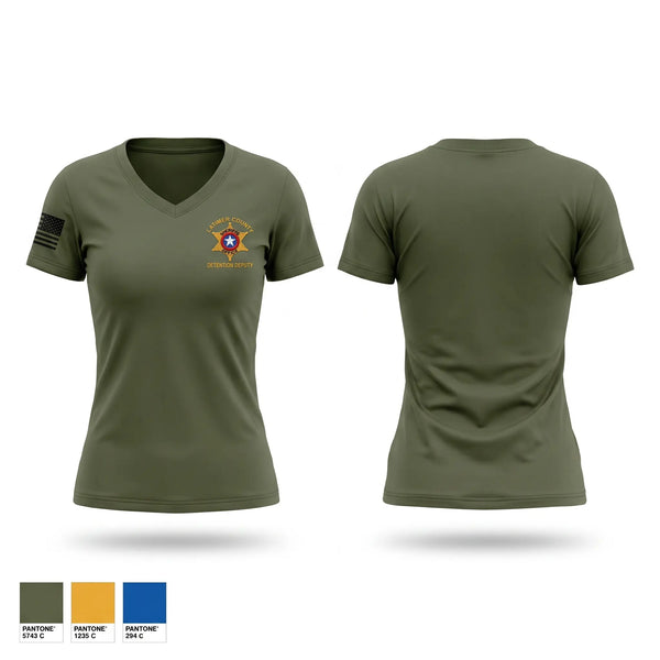 Womens Short Sleeve Vneck Shirt, Correction officer, Police, Teamtime, Team time, sublimation, custom sports apparel, team uniforms, spirit wear, spiritwear, sports uniforms, custom shirts, team store, custom team store, fundraiser sports, apparel fundraiser