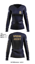 BIA POLICE 11444917 Women's Long Sleeve V-neck Shirt - 7