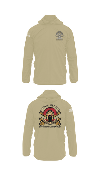 Windbreaker, Charlie BTRY 2-114th FA, , Teamtime, Team time, sublimation, custom sports apparel, team uniforms, spirit wear, spiritwear, sports uniforms, custom shirts, team store, custom team store, fundraiser sports, apparel fundraiser