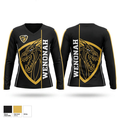 Wenonah Lady Soccer Women's Long Sleeve V-neck Shirt - 1