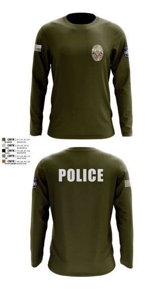 Long Sleeve Performance Shirt, Miami Police Department, , Teamtime, Team time, sublimation, custom sports apparel, team uniforms, spirit wear, spiritwear, sports uniforms, custom shirts, team store, custom team store, fundraiser sports, apparel fundraiser