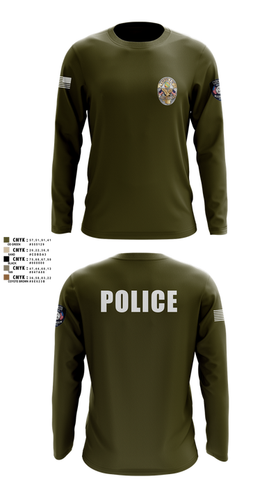 Miami Police Department 44557573 Long Sleeve Performance Shirt 4