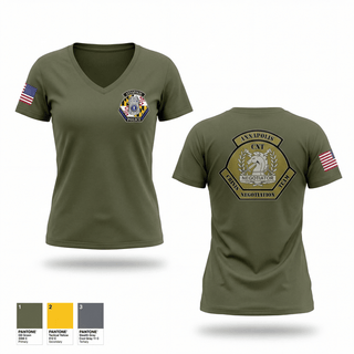 Womens Short Sleeve Vneck Shirt, Crisis Negotiation Team, Police, Teamtime, Team time, sublimation, custom sports apparel, team uniforms, spirit wear, spiritwear, sports uniforms, custom shirts, team store, custom team store, fundraiser sports, apparel fundraiser