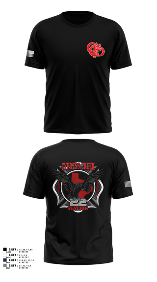 Old School Cotton Feel Shirt, Cy creek fire 22, , Teamtime, Team time, sublimation, custom sports apparel, team uniforms, spirit wear, spiritwear, sports uniforms, custom shirts, team store, custom team store, fundraiser sports, apparel fundraiser