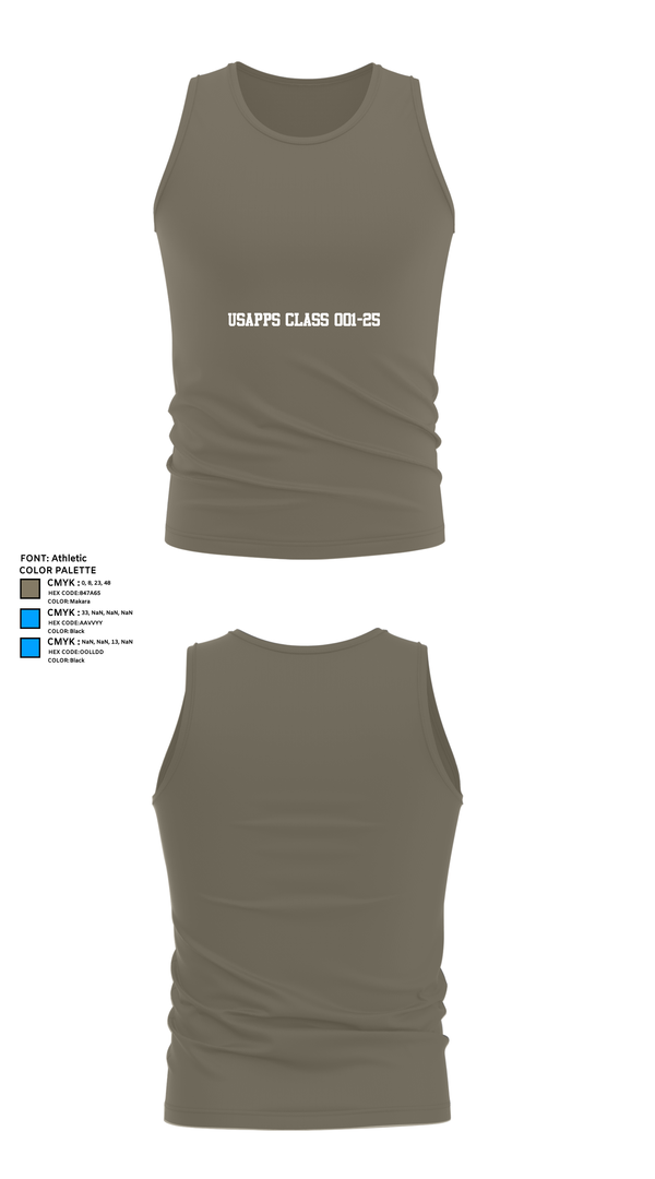 Tank Top, USAPPS Class 001-25, , Teamtime, Team time, sublimation, custom sports apparel, team uniforms, spirit wear, spiritwear, sports uniforms, custom shirts, team store, custom team store, fundraiser sports, apparel fundraiser