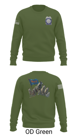 Crew Neck Sweatshirt, GSP POST 5 DALTON, Police, Teamtime, Team time, sublimation, custom sports apparel, team uniforms, spirit wear, spiritwear, sports uniforms, custom shirts, team store, custom team store, fundraiser sports, apparel fundraiser
