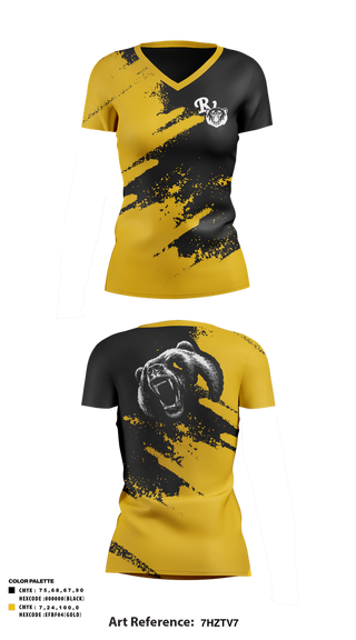 Womens Short Sleeve Vneck Shirt, River View Black Bears, Swimming, Teamtime, Team time, sublimation, custom sports apparel, team uniforms, spirit wear, spiritwear, sports uniforms, custom shirts, team store, custom team store, fundraiser sports, apparel fundraiser