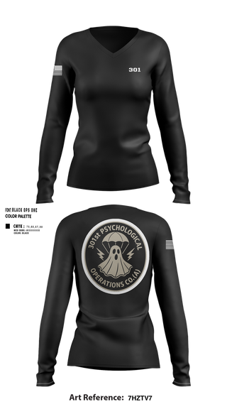 Womens Long Sleeve Vneck Shirt, 301, Army, Teamtime, Team time, sublimation, custom sports apparel, team uniforms, spirit wear, spiritwear, sports uniforms, custom shirts, team store, custom team store, fundraiser sports, apparel fundraiser