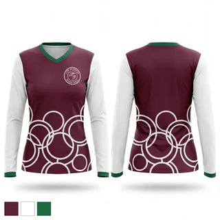 Womens Long Sleeve Vneck Shirt, Lady Ricebirds, Women's Basketball, Teamtime, Team time, sublimation, custom sports apparel, team uniforms, spirit wear, spiritwear, sports uniforms, custom shirts, team store, custom team store, fundraiser sports, apparel fundraiser