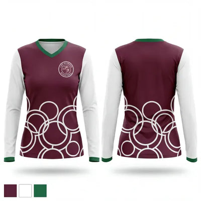 Lady Ricebirds 16886428 Women's Long Sleeve V-neck Shirt - 1