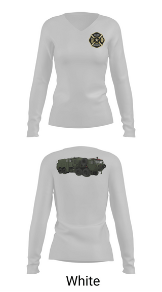 Womens Long Sleeve Vneck Shirt, 467 ENGINEER DETACHMENT FIREFIGHTER, Fire Department, Teamtime, Team time, sublimation, custom sports apparel, team uniforms, spirit wear, spiritwear, sports uniforms, custom shirts, team store, custom team store, fundraiser sports, apparel fundraiser