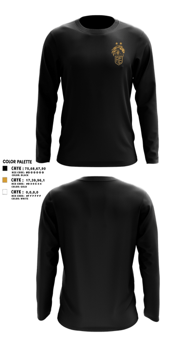 Aspire FC Lions 15623094 Long Sleeve Performance Shirt 21