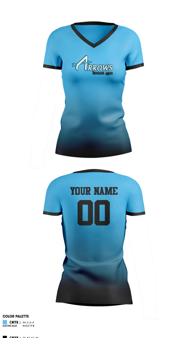 Womens Short Sleeve Vneck Shirt, Arrows, Softball, Teamtime, Team time, sublimation, custom sports apparel, team uniforms, spirit wear, spiritwear, sports uniforms, custom shirts, team store, custom team store, fundraiser sports, apparel fundraiser