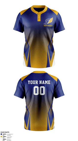 Two Button Softball Jersey, Fluvanna Middle School Softball, Softball, Teamtime, Team time, sublimation, custom sports apparel, team uniforms, spirit wear, spiritwear, sports uniforms, custom shirts, team store, custom team store, fundraiser sports, apparel fundraiser