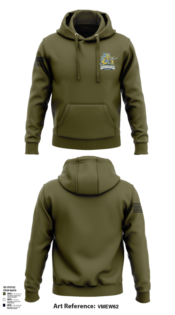 Hoodie, Central Illinois Army Recruiting Company, , Teamtime, Team time, sublimation, custom sports apparel, team uniforms, spirit wear, spiritwear, sports uniforms, custom shirts, team store, custom team store, fundraiser sports, apparel fundraiser
