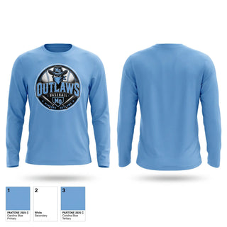 Long Sleeve Performance Shirt, Munford Outlaws, Baseball, Teamtime, Team time, sublimation, custom sports apparel, team uniforms, spirit wear, spiritwear, sports uniforms, custom shirts, team store, custom team store, fundraiser sports, apparel fundraiser