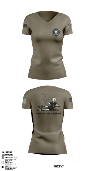 Womens Short Sleeve Vneck Shirt, 1-37 AR, Army, Teamtime, Team time, sublimation, custom sports apparel, team uniforms, spirit wear, spiritwear, sports uniforms, custom shirts, team store, custom team store, fundraiser sports, apparel fundraiser