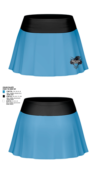 Skort, Cramerton Panthers Football and Cheer, , Teamtime, Team time, sublimation, custom sports apparel, team uniforms, spirit wear, spiritwear, sports uniforms, custom shirts, team store, custom team store, fundraiser sports, apparel fundraiser