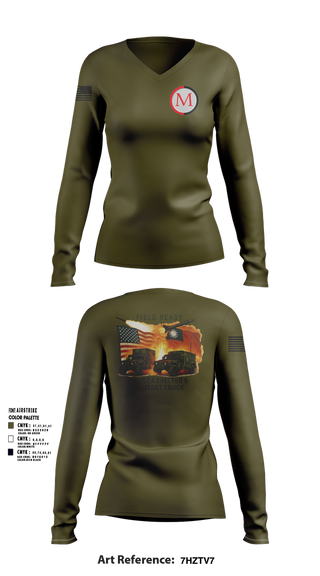 Womens Long Sleeve Vneck Shirt, ManTech, , Teamtime, Team time, sublimation, custom sports apparel, team uniforms, spirit wear, spiritwear, sports uniforms, custom shirts, team store, custom team store, fundraiser sports, apparel fundraiser