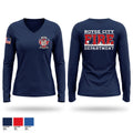 Engine 82 Women's Long Sleeve V-neck Shirt - 1