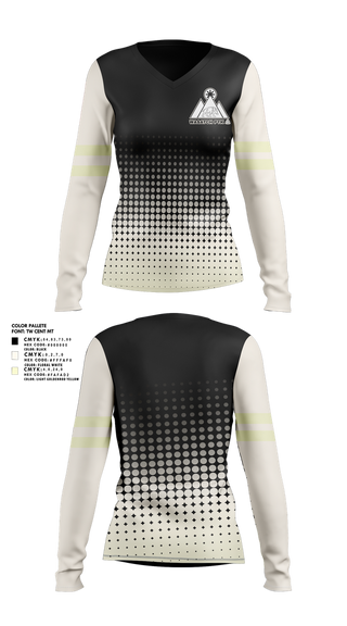 Womens Long Sleeve Vneck Shirt, Wasatch PTK, , Teamtime, Team time, sublimation, custom sports apparel, team uniforms, spirit wear, spiritwear, sports uniforms, custom shirts, team store, custom team store, fundraiser sports, apparel fundraiser