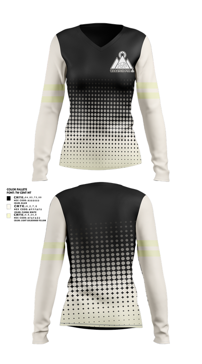 Wasatch PTK 41359176 Women's Long Sleeve V-neck Shirt - 1