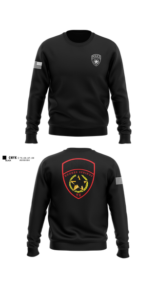 Crew Neck Sweatshirt, Hughes Springs Police Department, Police, Teamtime, Team time, sublimation, custom sports apparel, team uniforms, spirit wear, spiritwear, sports uniforms, custom shirts, team store, custom team store, fundraiser sports, apparel fundraiser